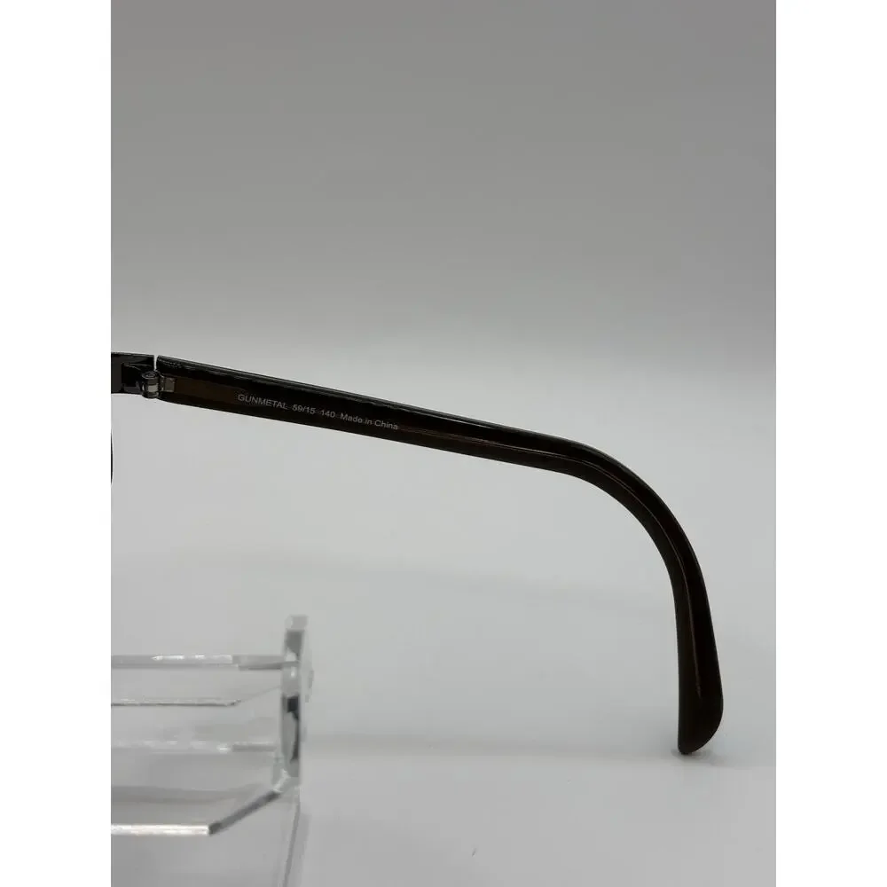 Kirkland Signature KS145 Twin Falls Brown Sunglasses Rectangular Unisex 59-15